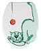 Wenko - 177274100 - Abattant - Félix Chat - Vert