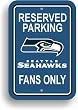 Set of 2 Set of 2 Seattle Seahawks Plastic Parking Signs Set Of 2 - NFL