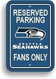 Seattle Seahawks NFL Reserved Parking Sign