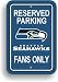 Seattle Seahawks NFL Reserved Parking Sign