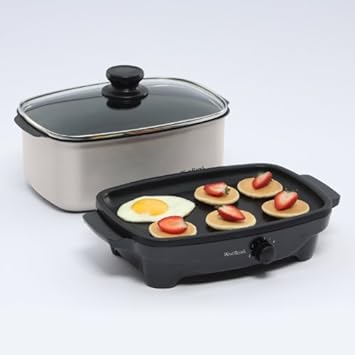 West Bend 84915 5-Quart Oblong-Shaped Slow Cooker with Tote