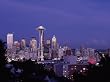 A Dusk View of the Seattle Skyline - Majestic 16x20-inch Photographic Print By Carol M. Highsmith