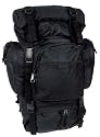 Rucksack, "Tactical", groß, schwarz mit aufwendiger Rückenpolsterung