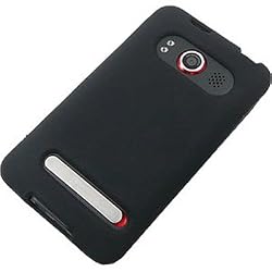 Silicone Skin BLACK Rubber Soft Cover Case HTC EVO 4G (SPRINT) [WCS677 ... Silicone Skin BLACK Rubber Soft Cover Case HTC EVO 4G (SPRINT) [WCS677 ...