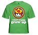 I Don't Wanna Grow Up T-Shirt :: Mario Bros. Mushroom Tee (Green)