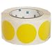Brady 55324 2" Diameter, B-933 Vinyl Tape, Yellow Vinyl Aisle Marking Dots (Pack Of 500)