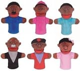 Review PlushPups Puppets  / PlushPups Puppets African-American Family of 6 Moving-Mouth Hand Puppets