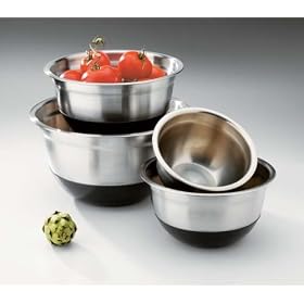 Arcosteel 0174 1.5 Quart Non Skid Stainless Steel Mixing Bowl Black by ARCOSTEEL
