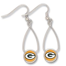 Green Bay Packers French Loop Earrings