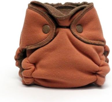 EcoPosh Recycled Organic Fitted Diaper, Ginger Newborn by EcoPosh