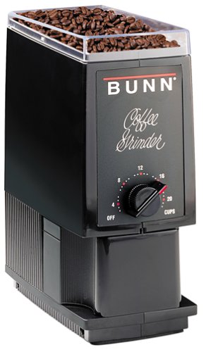 Bunn BCG-B Professional Quality Home Coffee Grinder, Black