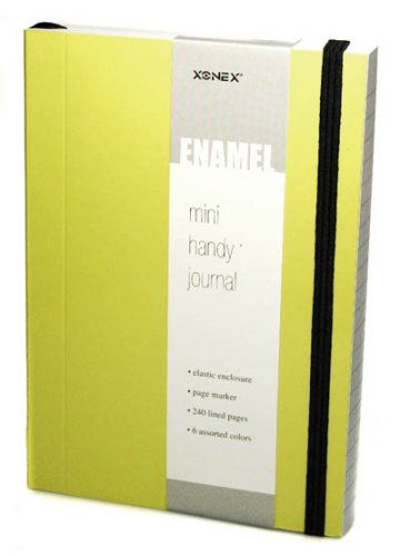 Enamel A6 Journal, in Chartreuse, by Xonex