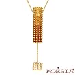 Koesia! Made in Italy Beautiful Hand-Made Necklace 4.25ctw Super Clean G/VS Diamonds and Citrines Made of 18K Gold