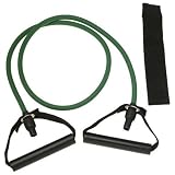 SPRI ES500R Xertube Resistance Band with Door Attachment and Exercise Charts (Green, Light)
