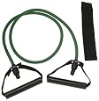 SPRI ES500R Xertube Resistance Band with Door Attachment and Exercise Charts (Green, Light)