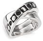 Sterling Silver Crossover Ring from The Marrakesh Collection by Zina