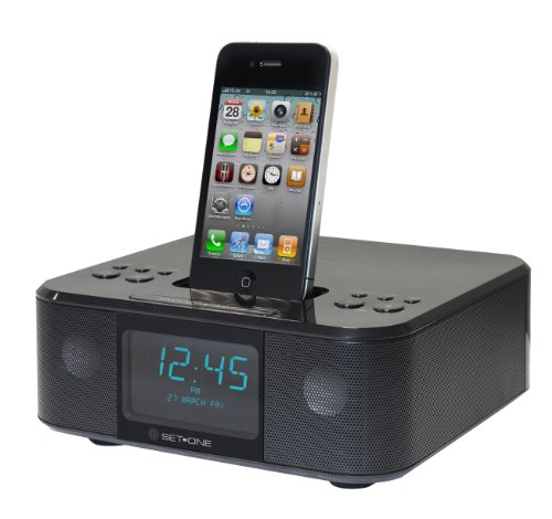 SetOne my-CLOCK 1000 Radiowecker mit Dockingstation f&uuml;r Apple iPod