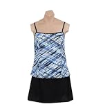 It Figures! Hip Hider Collection Plaid Skirtini Swimsuit RETAIL VALUE $115