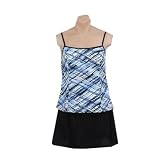It Figures! Hip Hider Collection Plaid Skirtini Swimsuit RETAIL VALUE $115 by It Figures