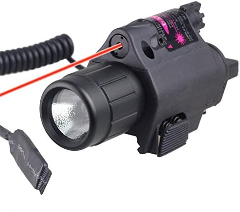VERY100 Red Laser with 200 Lumen Tactical Flashlight