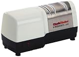 Chef's Choice 220 Hybrid Diamond Hone Knife Sharpener, White and Brushed Stainless Steel