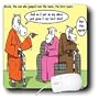 Rich Diesslins Funny Cow Cartoons - Cow Who Jumped Over The Moon. The Later Years - Mouse Pads