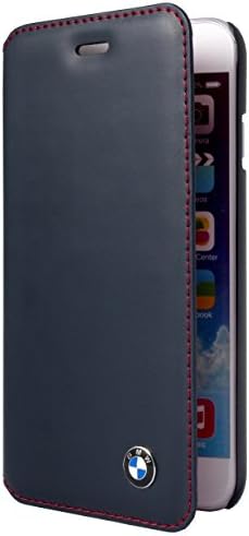 Leather notebook type case for BMW iPhone6 ??(Blue / Red) BMFLBKP6NSN