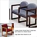 Lesro C2203G Classic Series 2 Seat Sofa with Center Arm (ergo back)