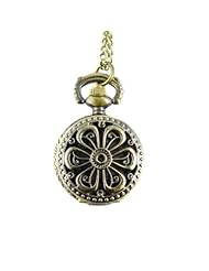Youyoupifa Wholesale 5pcs/lot Vintage Flower Bronze Alloys Carve Patterns Quartz Pocket Watch(Unisex)