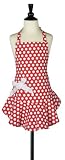 Jessie Steele Bib Josephine Polka Dot Apron, Red and White