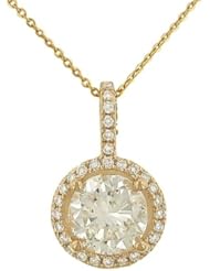 Round prong Set & Pave Diamond Halo Style Pd(1.54cttw)