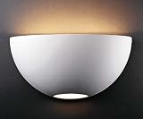 Justice Design Group 1120-LEAS Metallic Silver Leaf Ambiance Functional Wall Washer Sconce from the