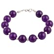 EXP Handmade Amethyst & Silver Bracelet