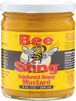Bee Sting Brand Rainforest Honey Mustard Spreadable - 9 oz by Half Moon Bay Trading