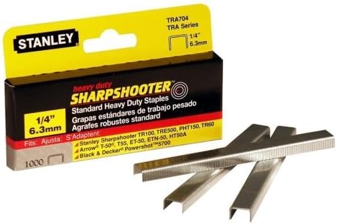 Stanley Sharp Shooter Heavy Duty 1/4" Staples 1000pk - BOSTRA704T