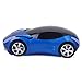 HDE Cool Sports Car Wireless Optical Mouse w/ Silver Chrome Rims (California Blue)