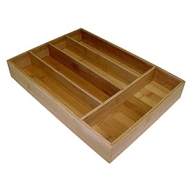 Simply Bamboo 5 Compartment Bamboo Organizer Tray by Simply Bamboo