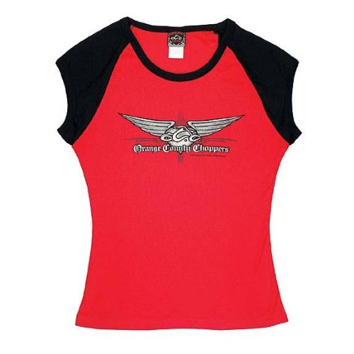 OCC Orange County Choppers - Silver Wing - Ladies Capsleeve T-Shirt