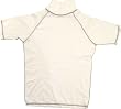 Adult XL White Rash vest / UV Sun Guard (with long neck). External Stitching For Superior Comfort. Use with or without a wetsuit.