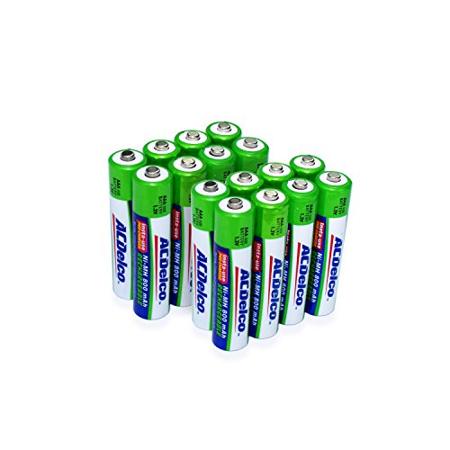 ACDelco AAA NiMH Precharged Rechargeable Batteries, 16-Count