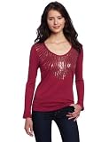 Calvin Klein Jeans Womens Beaded Scoop Neck Shirt