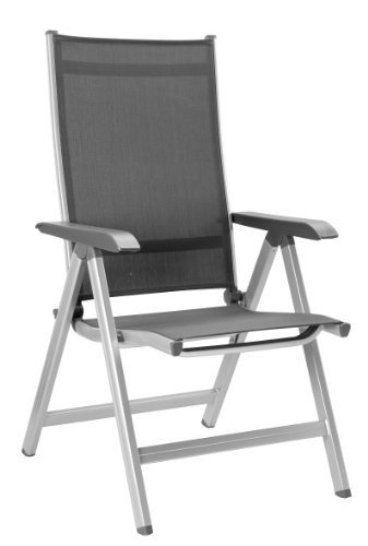 Kettler Basic Plus Klappsessel silber/anthrazit, Gestell silber, Textilene anthrazit Kettler Basic Plus Klappsessel silber/anthrazit, Gestell silber, Textilene anthrazit