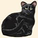 Ah Black Cat Doorstop &copy; Adeline Halvorson