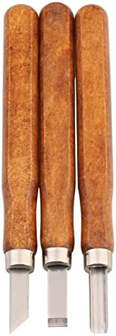 Lovyou Professional Wood Carving Chisel Set for Beginner, Power Grip Carving Tools (3 pcs)