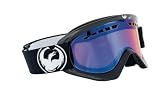Dragon DX Snow Goggles - Jet Frame/Blue IonizedLens/Black Round Logo