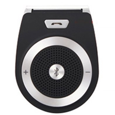 Gright Wireless Bluetooth In-car Handsfree Car Kit Safe Drive Multipoint 3W Speaker Speakerphone with Sun Visor Clip Clamp Handsfree Car/vehicle Kit for Iphone Blackberry, Samsung, Motorola, Lg, Htc, Smartphone Ipad2/3/4/mini, Tablets and More (Black)