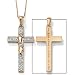 10k Footprints Cross Pendant