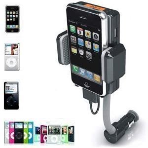 Apple iPod iPhone Accessories. Wireless FM Transmitter with remote and Car Charger for Apple iPod Touch iPod Classic and APPLE iPhone 4. Full Range Frequency