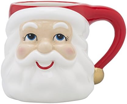 Radko Shiny Brite Holiday Splendor Ceramic Santa Mug