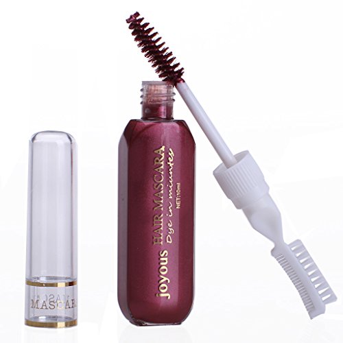 Joyous Professional Temporary Hair Color Highlights & Streaks Mascara (Wine Red)